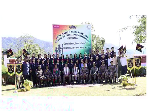DG Assam Rifles visits Capt N Kenguruse MVC Centre of Excellence & Wellness in Kohima