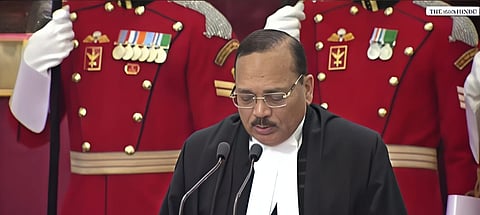 Image of Justice Surya Kant taking oath as the 53rd Chief Justice of India