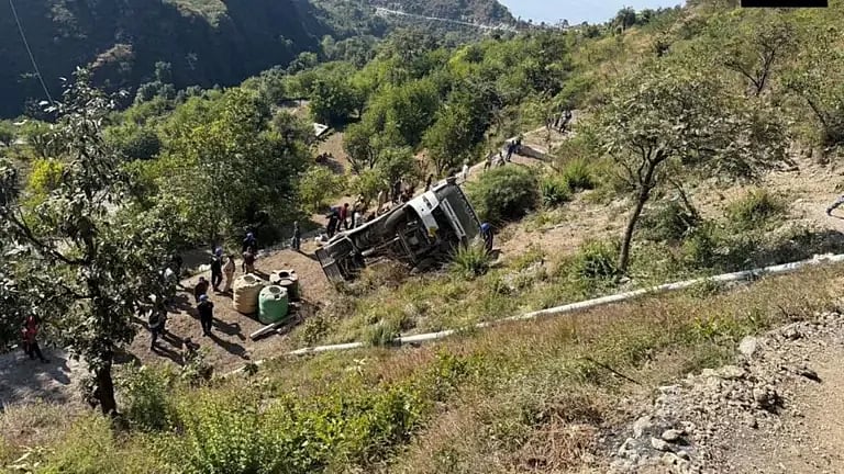 Five Dead as Bus Plunges 70m into Uttarakhand Gorge