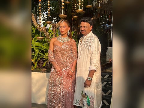 JLo dons Indian wear as she attends high-profile Indian wedding in Udaipur