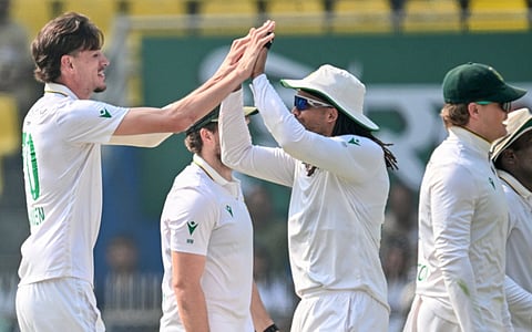 South Africa swell lead to 314 after Jansen’s six-for bowls out India for 201