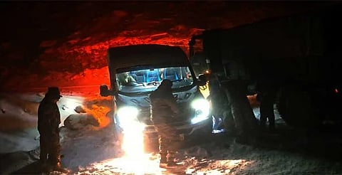 heavy snow in Arunachal