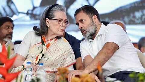 File photo of Congress head Sonia Gandhi and Rahul Gandhi
