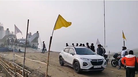 Image of the Majuli ferry terminal