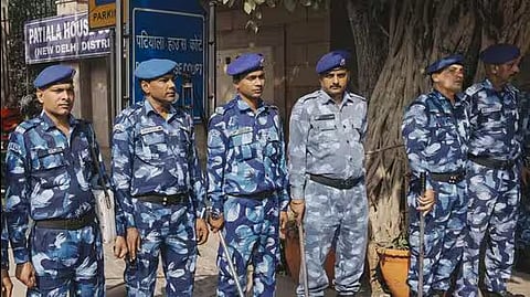 Image of anti-sabotage checks being carried out in the area