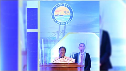 President Droupadi Murmu attended this year’s Navy Day celebrations organised at Thiruvananthapuram, Kerala