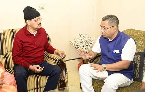 Image of Gautam Roy and Krishnendu Paul during the meeting 