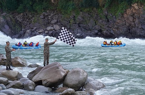 Siang rafting expedition