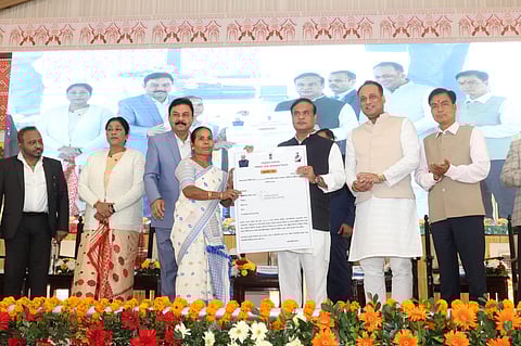Assam CM Distributes PMAY-G Sanction Letters to 3.25 Lakh Families