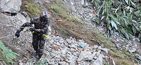 Accident site in Arunachal