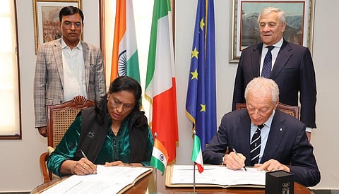 India, Italy Sign MoU to Elevate Olympic Training and Cooperation