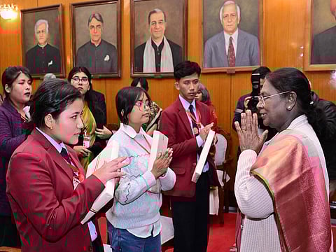 President Droupadi Murmu meets internally displaced persons in Imphal