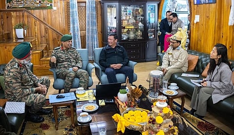 Arunachal CM Pema Khandu reviews BRO road projects in Tawang