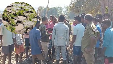 Irate locals surround a Forest Department Team in Kaziranga's Borbil village