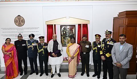 Image of the newly inaugurated gallery, Param Vir Dirgha at Rashtrapati Bhavan