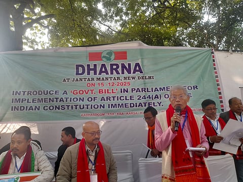 Image from the KADHASDCOM-led protest at Jantar Mantar