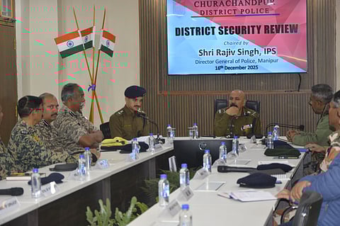 Manipur DGP Visits Churachandpur to Review Security Situation
