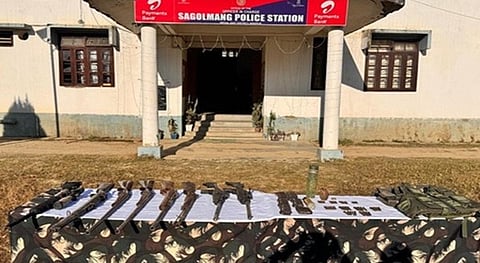 Five militants of two banned outfits held in Manipur, arms recovered