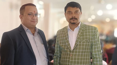 Image of the two newly elected representatives who will lead the Assam District Administration Employees’ Association