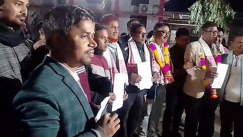 Image of winning candidates in the Hatsingimari Bar Association Election