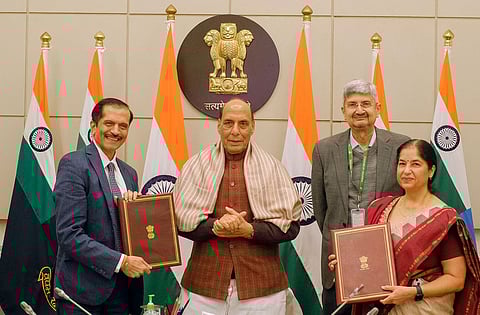 Image of Defence Minister Rajnath Singh