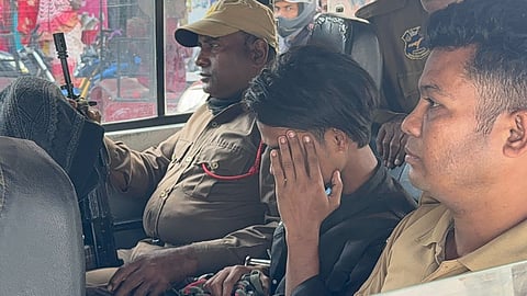 Image of the twenty-year-old arrested youth for allegedly supporting communal violence in online posts