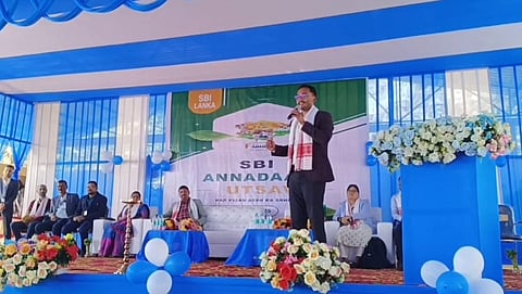 image from the Annadaata Utsav organised at the Bamungaon Auditorium, in Lanka to mark the National Farmers’ Day