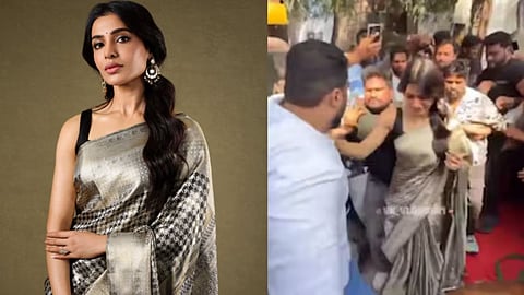 Samantha Ruth Prabhu maintains calm as she gets mobbed by fans