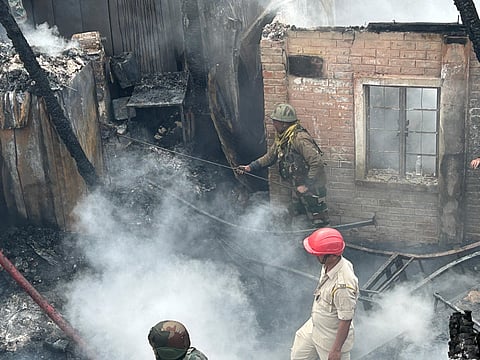 Assam Rifles Responds to Fire Incident in Kohima
