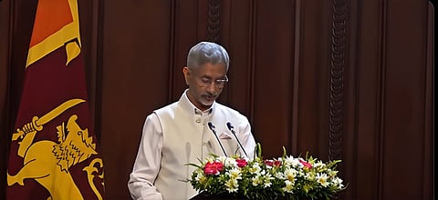 Image of the External Affairs Minister of India, S Jaishankar, during the meeting