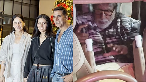 Akshay Kumar, Amitabh Bachchan, Abhishek Bachchan attend ‘Ikkis’ screening in Mumbai