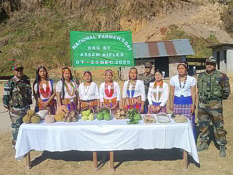 Assam Rifles Celebrates National Farmers Day in Pumao, Highlights Jhoom Kheti and Traditional Practices
