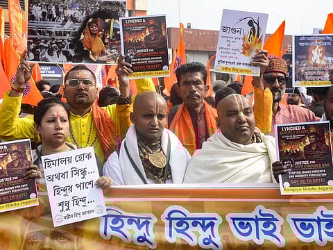 Pan-India protests over brutal killing of Dipu Chandra Das in Bangladesh