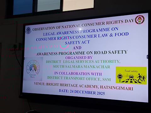 Poster for the awareness meeting held at Bright Heritage Academy in Hatsingimari