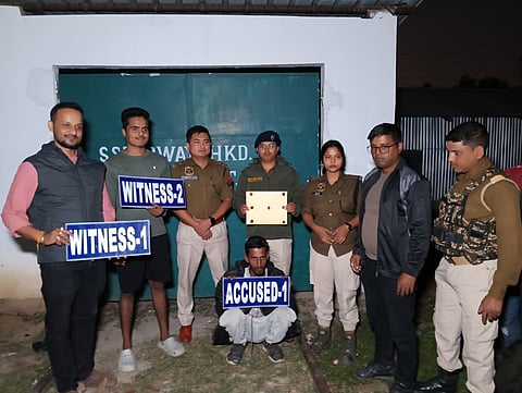 The arrested drug peddler 