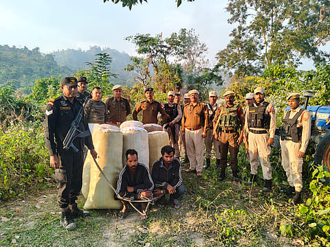 Udalguri Police Seize 191 kg of Ganja, Arrest Two in Mazbat
