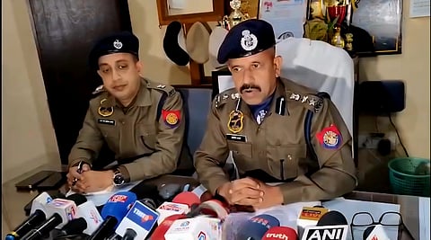 Press briefing by Superintendent of Police (SP) of Lakhimpur, Gunendra Deka