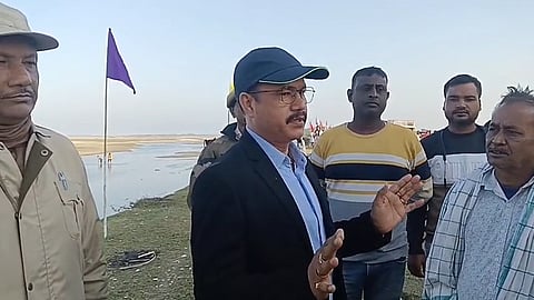 Tinsukia District Transport Officer Kanai Mahanta interacts with public at a picnic spot