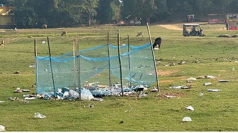 Image of Sribhumi’s Son Beel littered after picnics