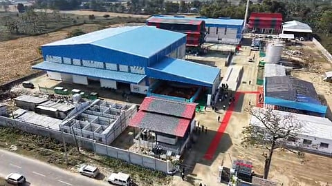 Image of the newly inaugurated Rice Bran and Soya Solvent Processing Unit in the Biswanath district