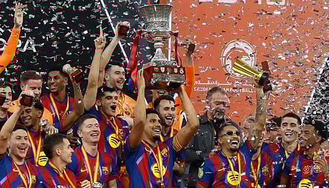 Barcelona beat Real Madrid to retain Spanish Super Cup trophy