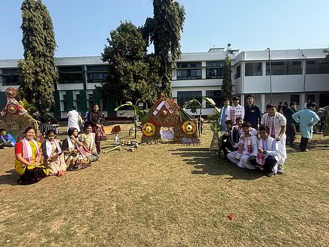 DPS Duliajan Celebrates Bhogali Bihu with Bhela Ghar Competition and Traditional Games
