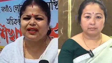 Sikha Sarma on the left and Garima Saikia Garg on the right