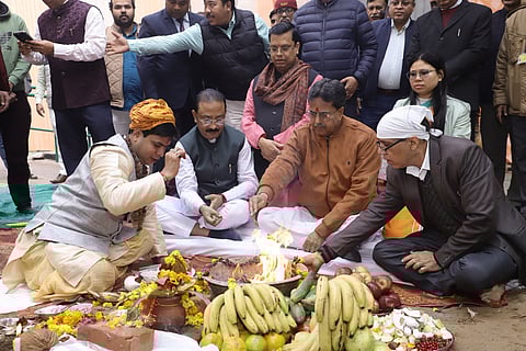 CM Manik Saha lays foundation stone for Tripura Bhavan extension in Delhi
