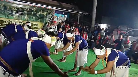 Karbi youths perform during ‘Hacha Kekan’ festivities