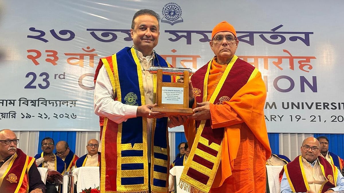 AUS confers honorary DLitt degree to IGP Partha Sarathi Mahanta
