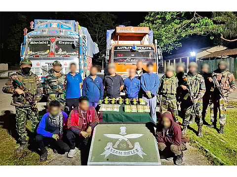 Assam rifles, DRI seize Yaba tablets worth Rs 39 crore in Assam’s Cachar