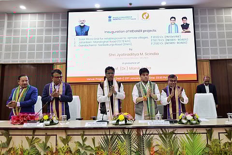 Scindia inaugurates Rs 218.89 crore development projects in Tripura
