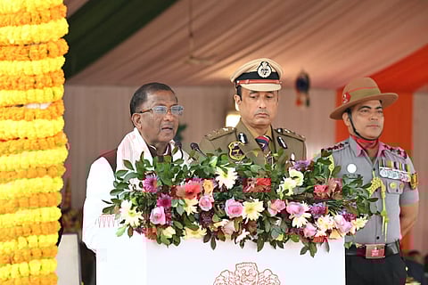 Assam Governor Lakshman Prasad Acharya unfurls tricolour at Republic Day