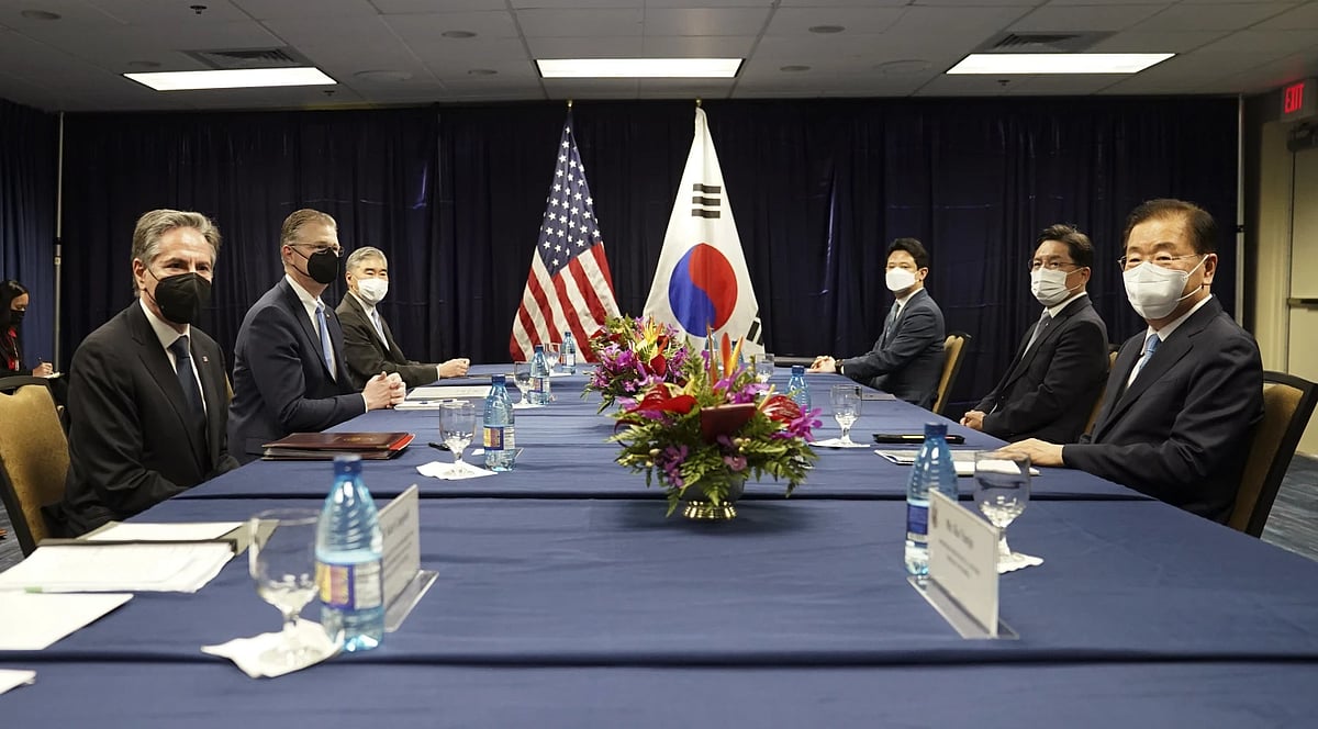 South Korea holds talks with United States, Japan over North Korea missile launch